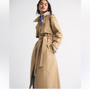Abercrombie & Fitch Beige Trench coat Jacket